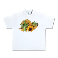 White cactus leopard sunflower glitter  patch Urban Heavy Tee - AdoDesignShop