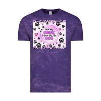 Cloud Purple hold my drink i gotta pet this dog Vintage Tee - MaliasSmallBusiness