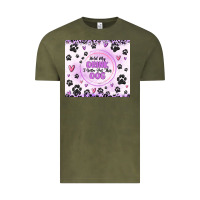 Vintage Olive hold my drink i gotta pet this dog Vintage Tee - MaliasSmallBusiness