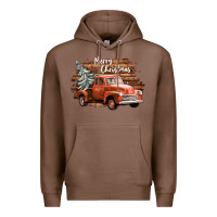 Chestnut merry christmas truck Premium Hoodie - CowGirlArtShop