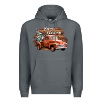 Rock merry christmas truck Premium Hoodie - CowGirlArtShop