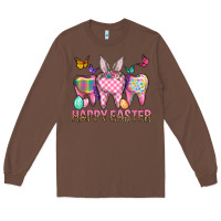 Chestnut Happy Easter Dental And Egg Long Sleeve Tee - BundleAndBundleShop