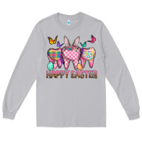 Moon Dust Happy Easter Dental And Egg Long Sleeve Tee - BundleAndBundleShop