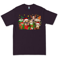 Plum christmas cows coffee Premium Tee - Jasminsmagicworld