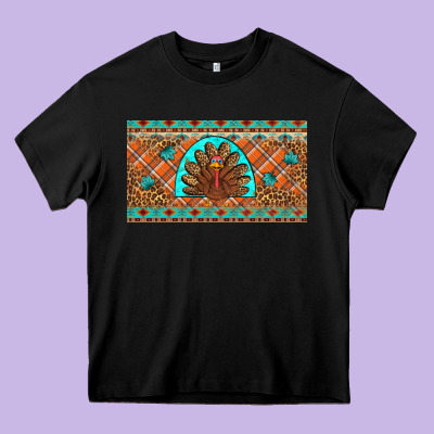 Thanksgiving Turkey Heavy Core Tee Designed By Artiststas