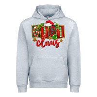 Heather Grey Christmas Gigi Claus Urban Hoodie - FaDigitalArtStudio