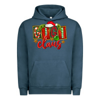 Pigment Midnight Navy Christmas Gigi Claus Urban Hoodie - FaDigitalArtStudio