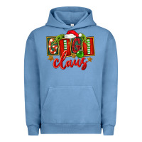 Pigment Pebble Blue Christmas Gigi Claus Urban Hoodie - FaDigitalArtStudio