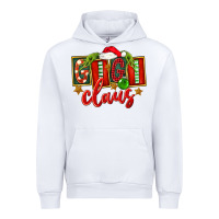 White Christmas Gigi Claus Urban Hoodie - FaDigitalArtStudio