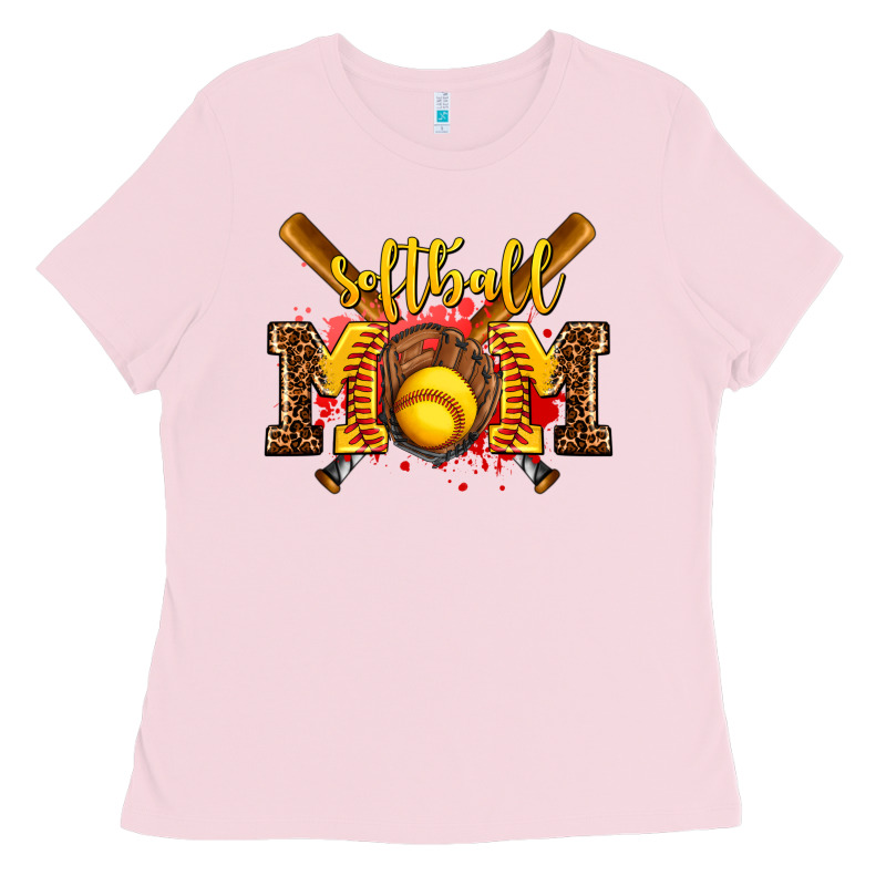 Softball Mom Ladies Tee by AdoDesignShop | Teevron