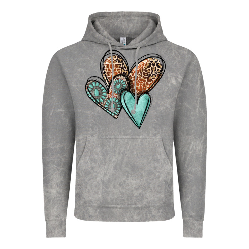 Western Love Hearts Vintage Hoodie by MaliasSmallBusiness | Teevron