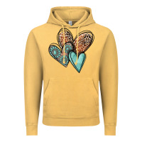 Vintage Mustard western love hearts Vintage Hoodie - MaliasSmallBusiness