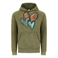 Vintage Olive western love hearts Vintage Hoodie - MaliasSmallBusiness