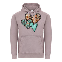 Vintage Zinc western love hearts Vintage Hoodie - MaliasSmallBusiness