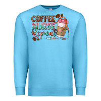 Ocean Blue coffee nurse repeat Premium Sweatshirt - CowGirlArtShop