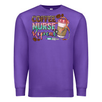 Purple coffee nurse repeat Premium Sweatshirt - CowGirlArtShop