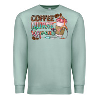Seafoam coffee nurse repeat Premium Sweatshirt - CowGirlArtShop