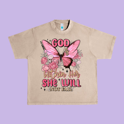 God Is Within Her She Will Not Fail Urban Heavy Tee Designed By Maliassmallbusiness