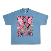 Pebble Blue god is within her she will not fail Urban Heavy Tee - MaliasSmallBusiness