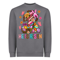 Storm He Is Risen Easter Heavyweight Sweatshirt - BundleAndBundleShop