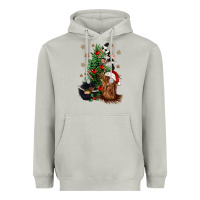 Moon Dust heifer cow gnomies christmas tree Heavyweight Hoodie - CowGirlArtShop