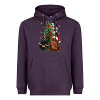 Plum heifer cow gnomies christmas tree Heavyweight Hoodie - CowGirlArtShop