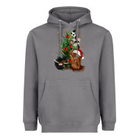 Storm heifer cow gnomies christmas tree Heavyweight Hoodie - CowGirlArtShop