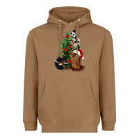 Toasted Coconut heifer cow gnomies christmas tree Heavyweight Hoodie - CowGirlArtShop