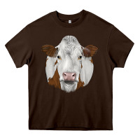 Chocolate Brown simmental Heavy Core Tee - JahusDesignShop
