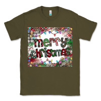 Army Green merry Christmas Classic Tee - CowhideDigitalArt