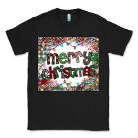 Black merry Christmas Classic Tee - CowhideDigitalArt