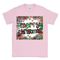 Bubblegum Pink merry Christmas Classic Tee - CowhideDigitalArt