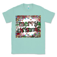Seafoam merry Christmas Classic Tee - CowhideDigitalArt