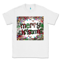 White merry Christmas Classic Tee - CowhideDigitalArt
