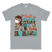 Heather Grey just a girl who loves horses Classic Tee - NancyCooperArtShop