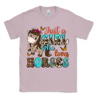Lilac just a girl who loves horses Classic Tee - NancyCooperArtShop