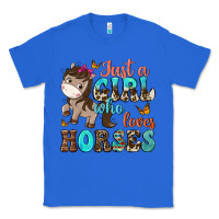 True Royal just a girl who loves horses Classic Tee - NancyCooperArtShop