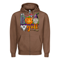 Chestnut Boo Y'all Zipper Hoodie - texasbilliewilder