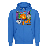 True Royal Boo Y'all Zipper Hoodie - texasbilliewilder