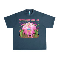 Midnight Navy pretty girls walk like this this Urban Heavy Tee - NancyCooperArtShop