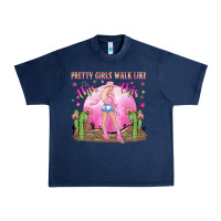 Navy pretty girls walk like this this Urban Heavy Tee - NancyCooperArtShop