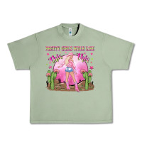 Oil Green pretty girls walk like this this Urban Heavy Tee - NancyCooperArtShop