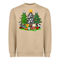 Mushroom Christmas With Soccer Trees Heavyweight Sweatshirt - BundleAndBundleShop
