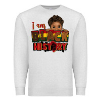 Oatmeal Heather i am black history black boy peekaboo juneteenth Premium Sweatshirt - CowGirlArtShop