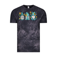 Cloud Black sunflower gnomes Vintage Tee - MaliasSmallBusiness