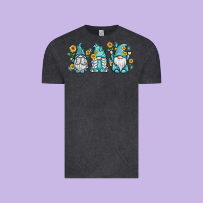 Sunflower Gnomes Vintage Tee Designed By Maliassmallbusiness
