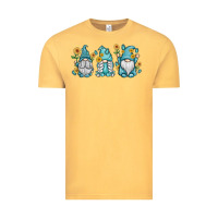 Vintage Mustard sunflower gnomes Vintage Tee - MaliasSmallBusiness