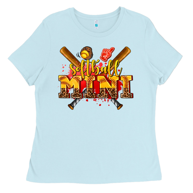 Softball Mini Ladies Tee by AdoDesignShop | Teevron
