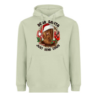 Matcha dear santa just send cows Heavyweight Hoodie - CowGirlArtShop