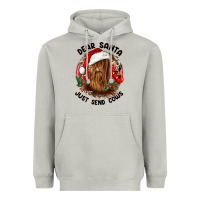 Moon Dust dear santa just send cows Heavyweight Hoodie - CowGirlArtShop
